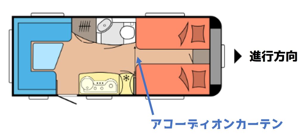 Hobby 495UL の間取り