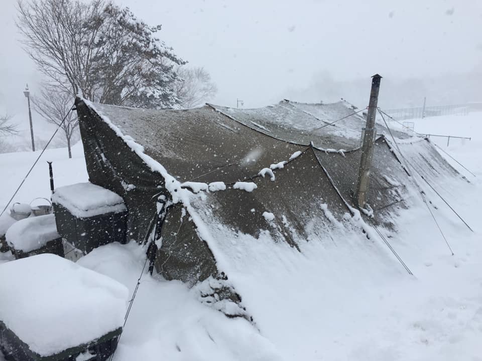 -20℃の冬キャンプの様子