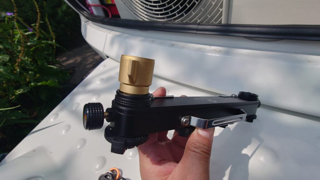 CB型ガスステーションZ54に、変換アダプター Z55を接続