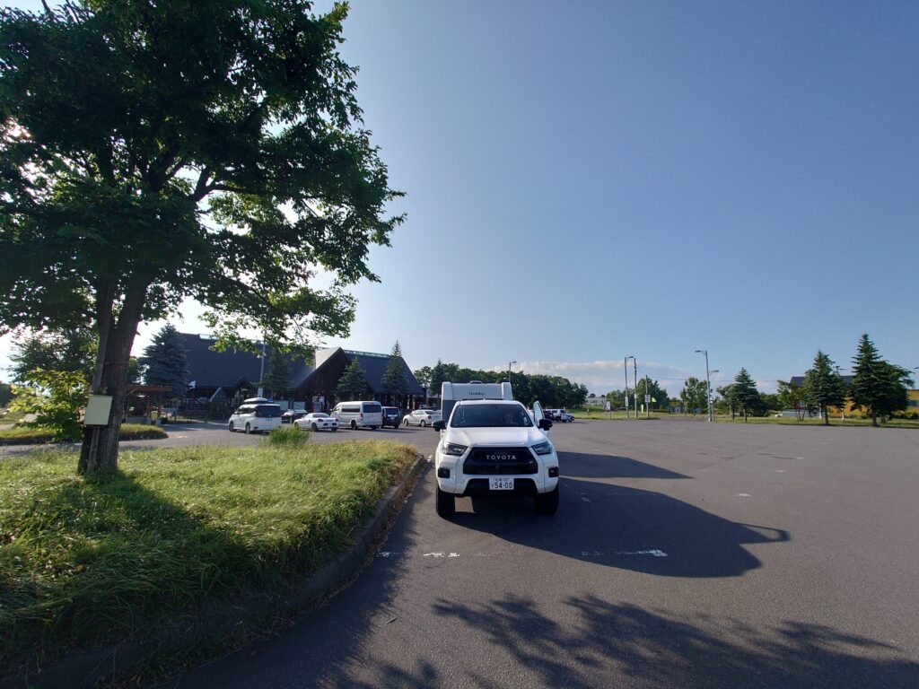 道の駅大型車専用駐車マス