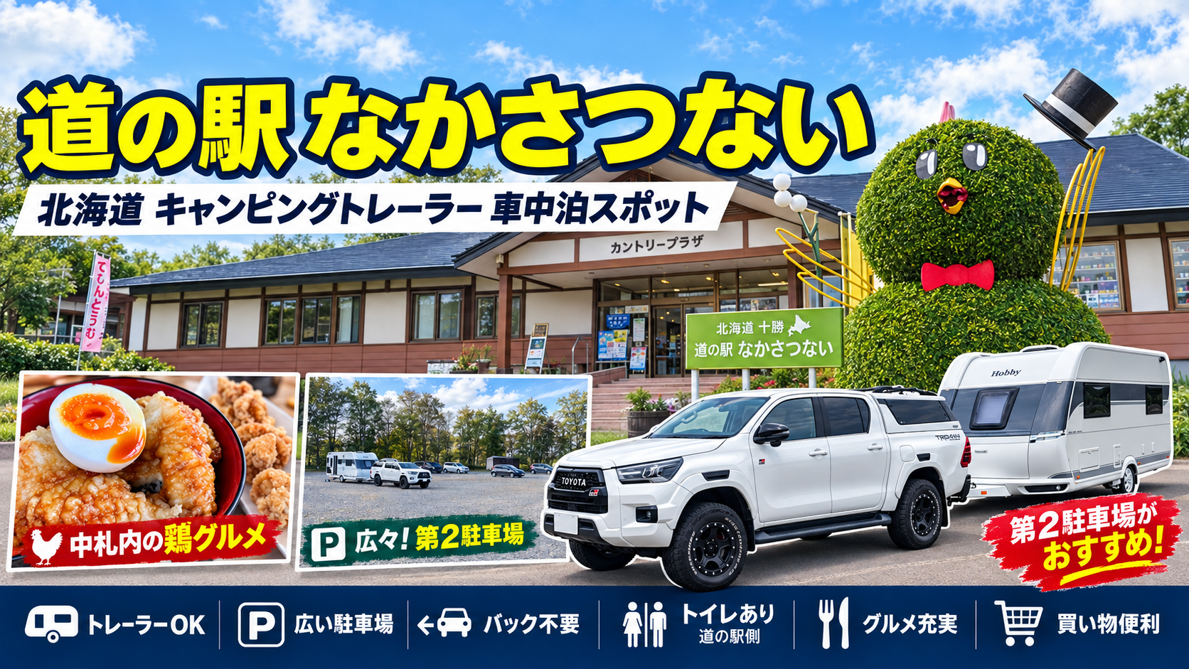 中札内道の駅車中泊スポットアイキャッチ画像