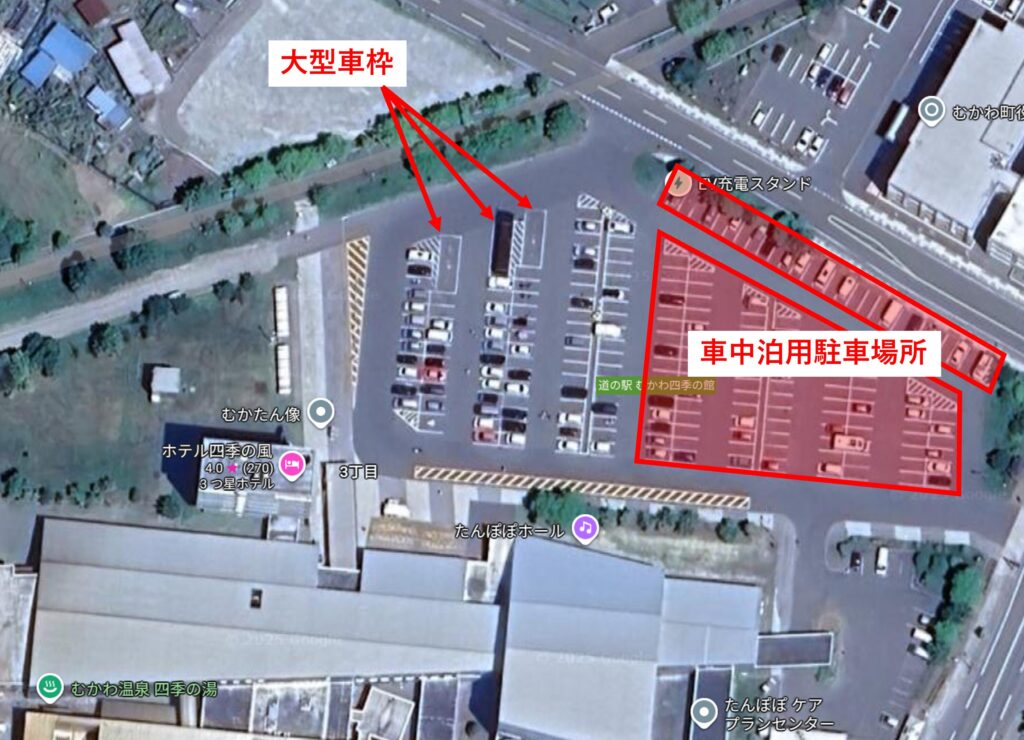 むかわ道の駅駐車場MAP