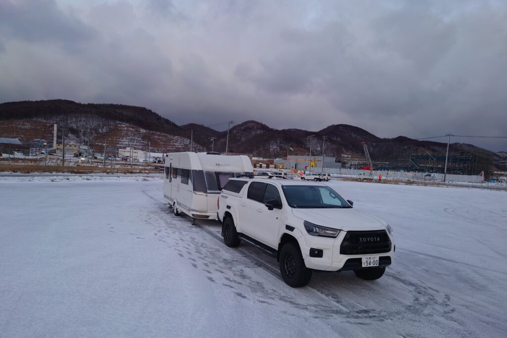 道の駅留萌第二駐車場の様子