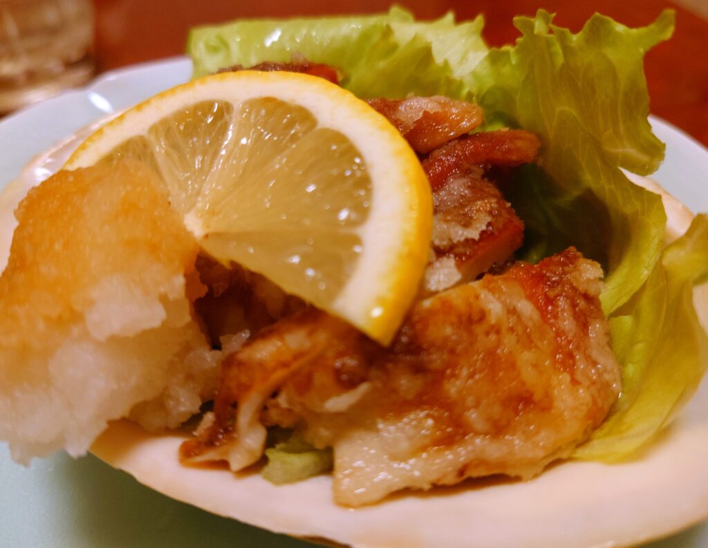 ホッキの竜田揚げ