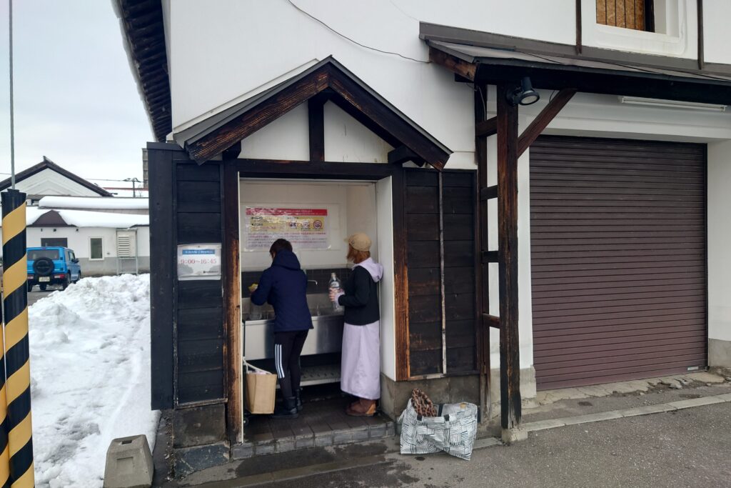 高砂酒造の仕込み水 給水所