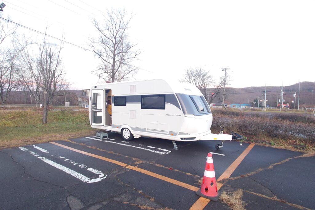 道の駅阿寒丹頂の里RVパーク駐車場の様子1