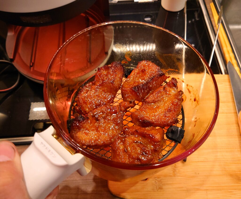 豚バラでスペアリブ焼き