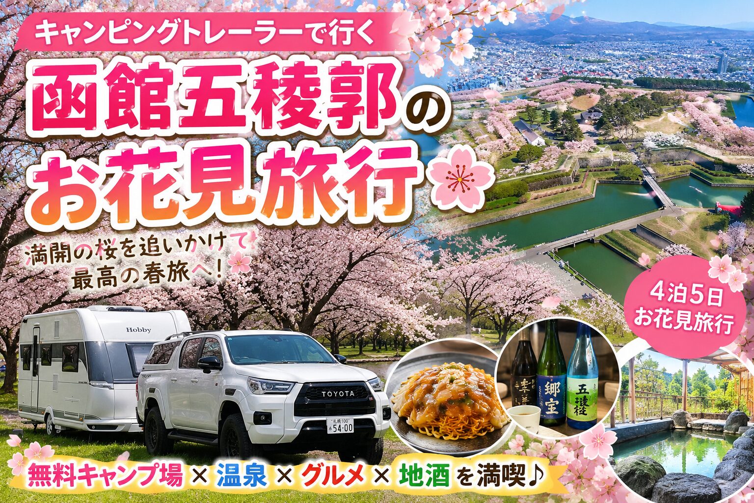キャンピングトレーラー旅行五稜郭編アイキャッチ画像