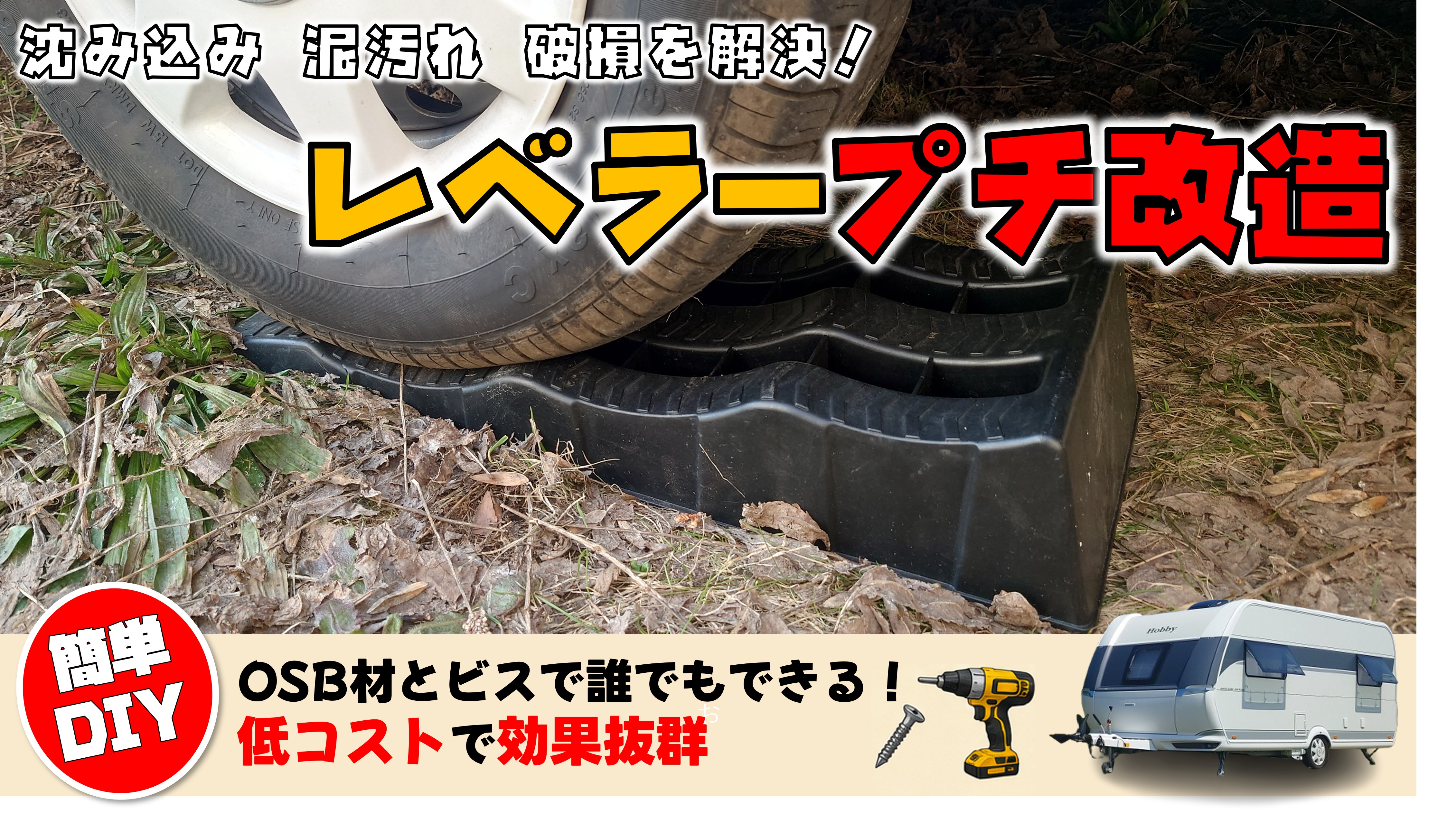 キャンピングカーレベラー改造アイキャッチ画像