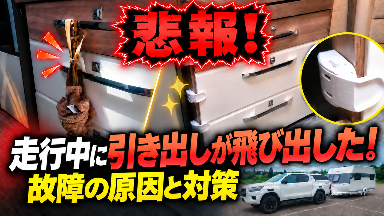キッチン引き出し二重ロックあいきゃ